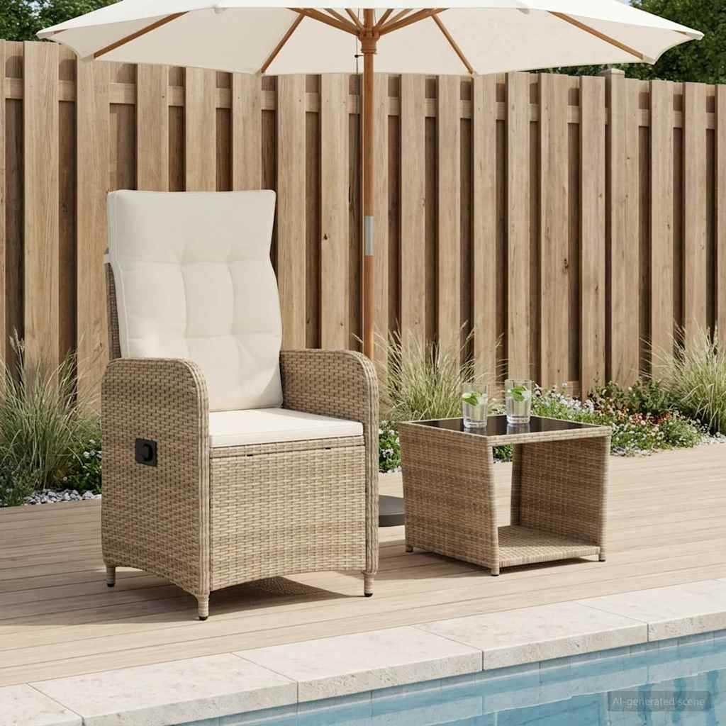Have lounge sæt 2 stk. Beige og cremehvid