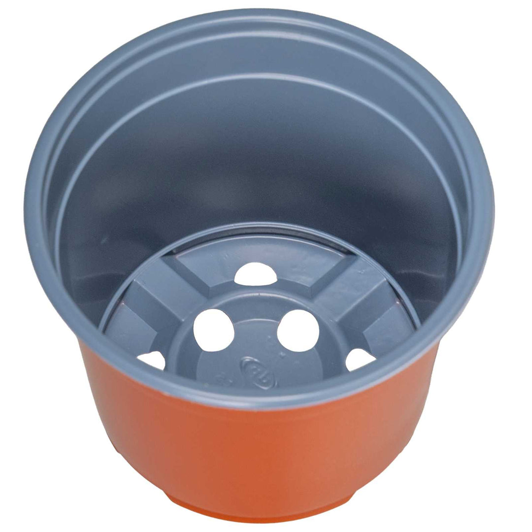 Rund Blomsterpotte 200 pcs Terrakotta Ø 10 x 8 cm Plastik