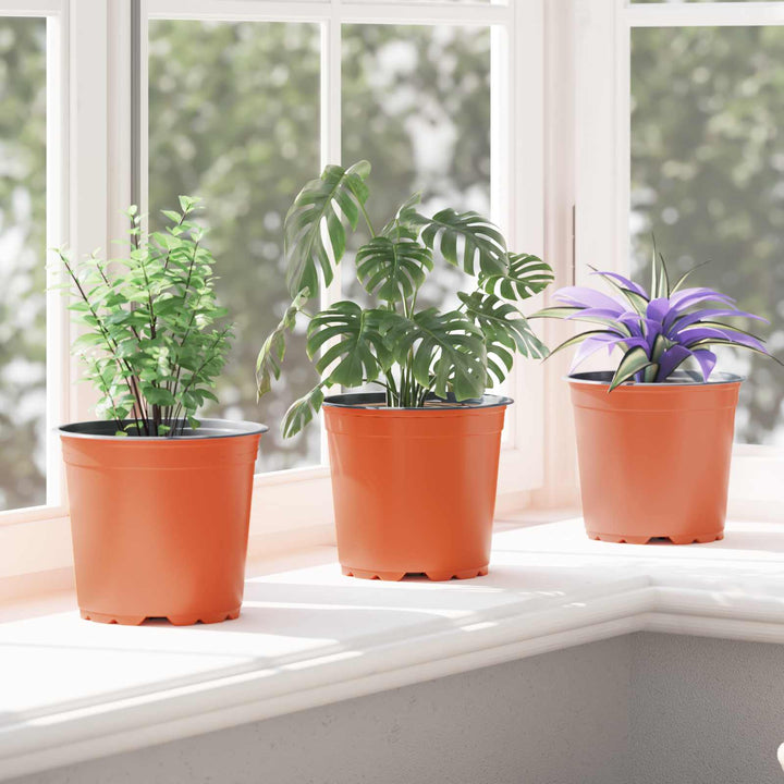 Rund Blomsterpotte 50 stk. Terrakotta Ø 15 x 13 cm Plastik