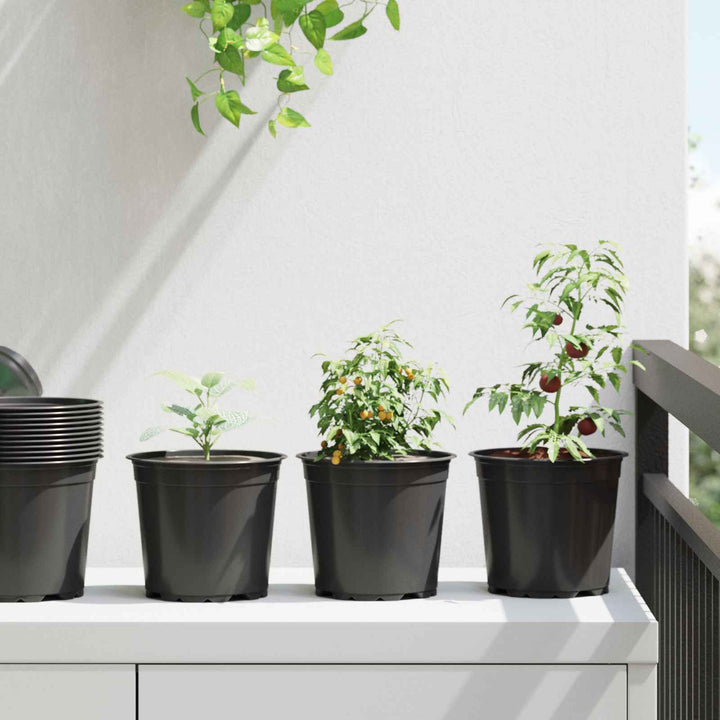 Rund Blomsterpotte 100 stk. Sort Ø 15 x 13 cm Plastik