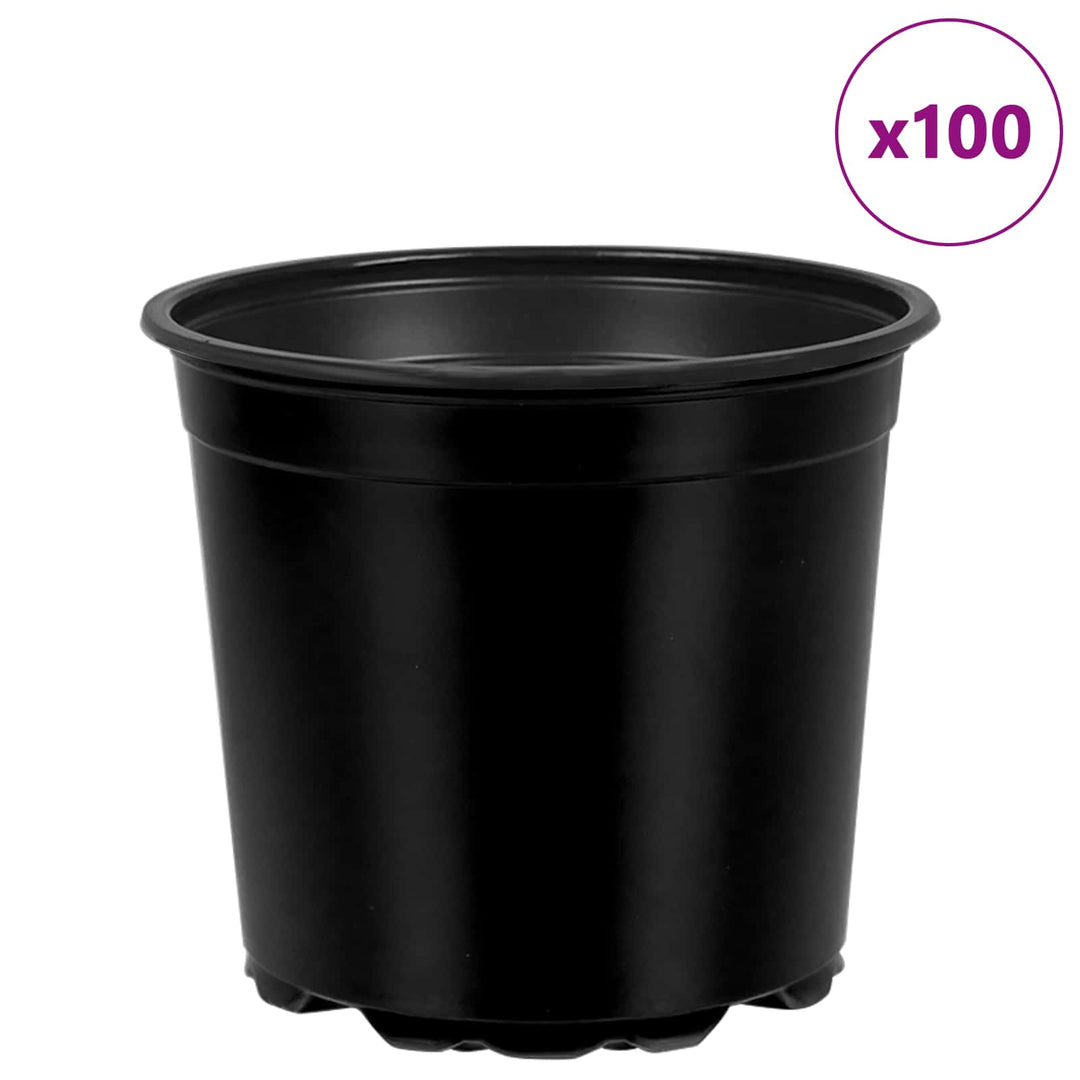 Rund Blomsterpotte 100 stk. Sort Ø 15 x 13 cm Plastik