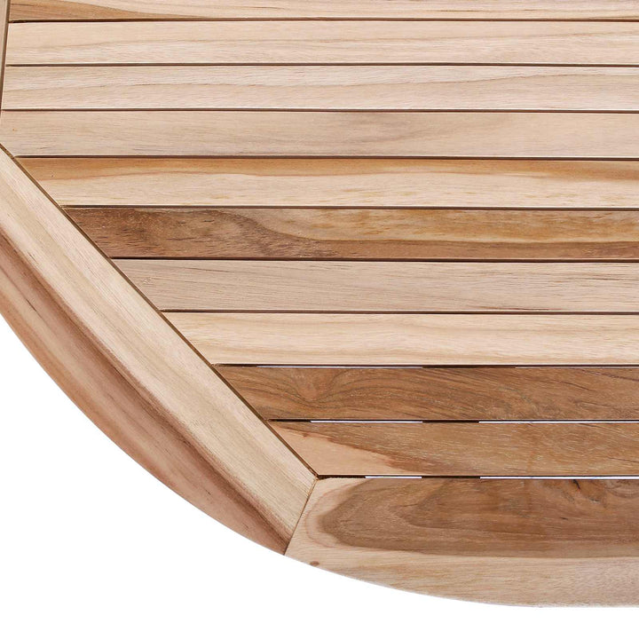 Sammenklappeligt havebord Naturfarvet 160 x 80 x 76 cm