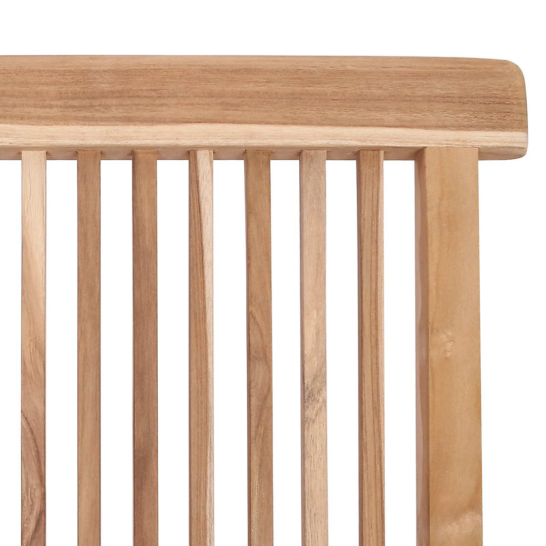 Foldbar Havestol 3 stk. Naturfarvet Massiv Teaktræ