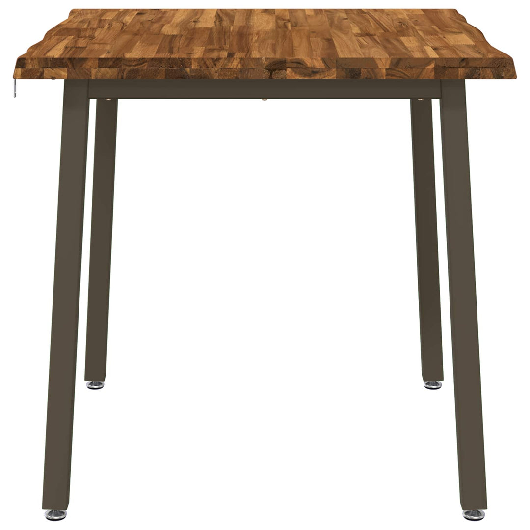 60 x 55 x 75 cm Massivt Akacietræ Naturlig og Kaffe Rektangulær