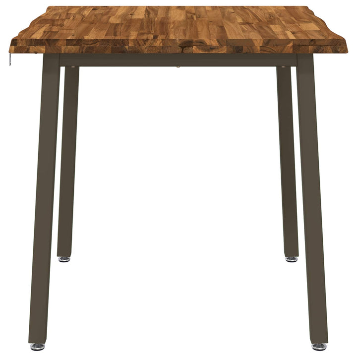 60 x 55 x 75 cm Massivt Akacietræ Naturlig og Kaffe Rektangulær