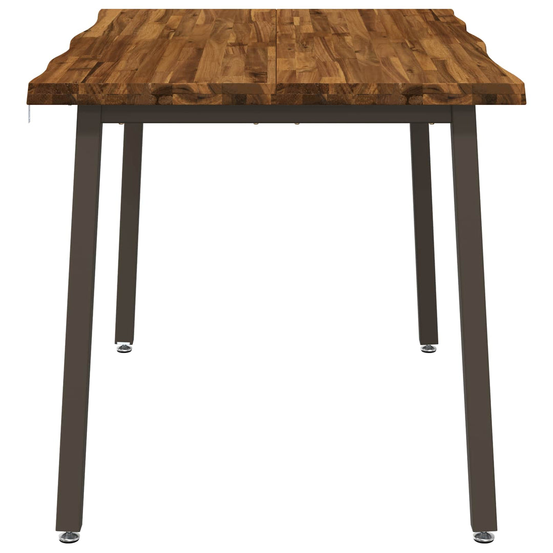 120 x 80 x 75 cm Massivt Akacietræ Naturlig og Kaffe