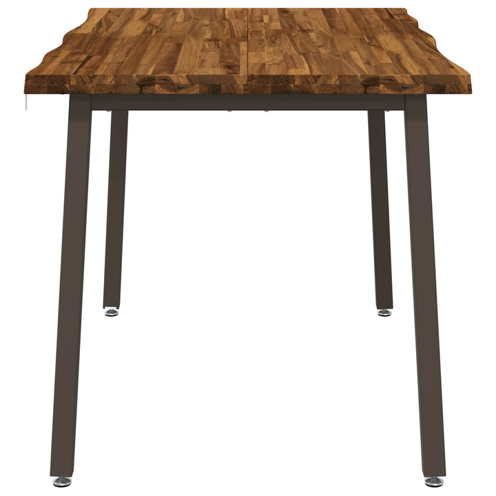120 x 80 x 75 cm Massivt Akacietræ Naturlig og Kaffe