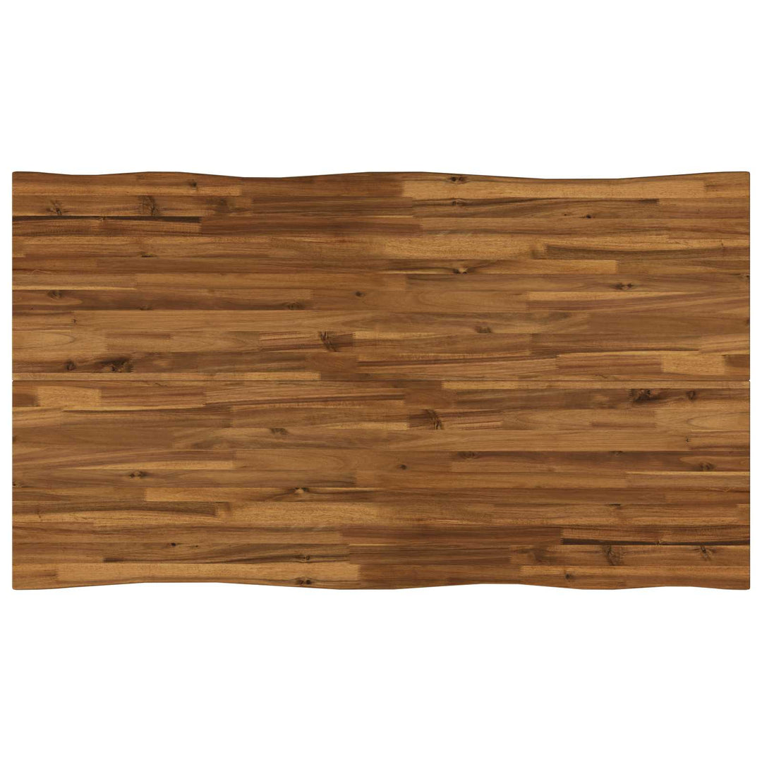 140 x 80 x 75 cm Massivt Akacietræ Naturlig og Kaffe