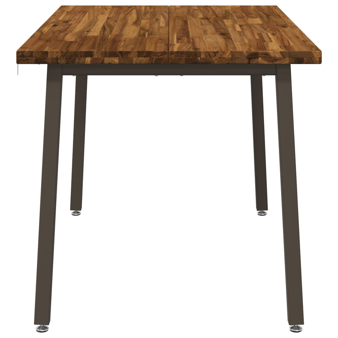 120 x 80 x 75 cm Massivt Akacietræ Naturlig og Kaffe