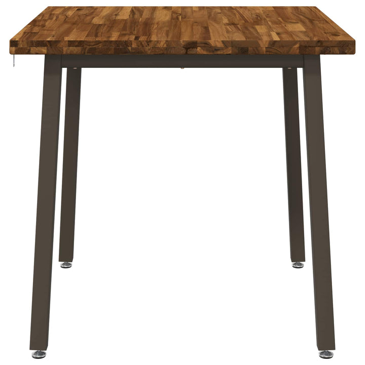 90 x 90 x 75 cm Massivt Akacietræ Naturlig og Kaffe Firkantet