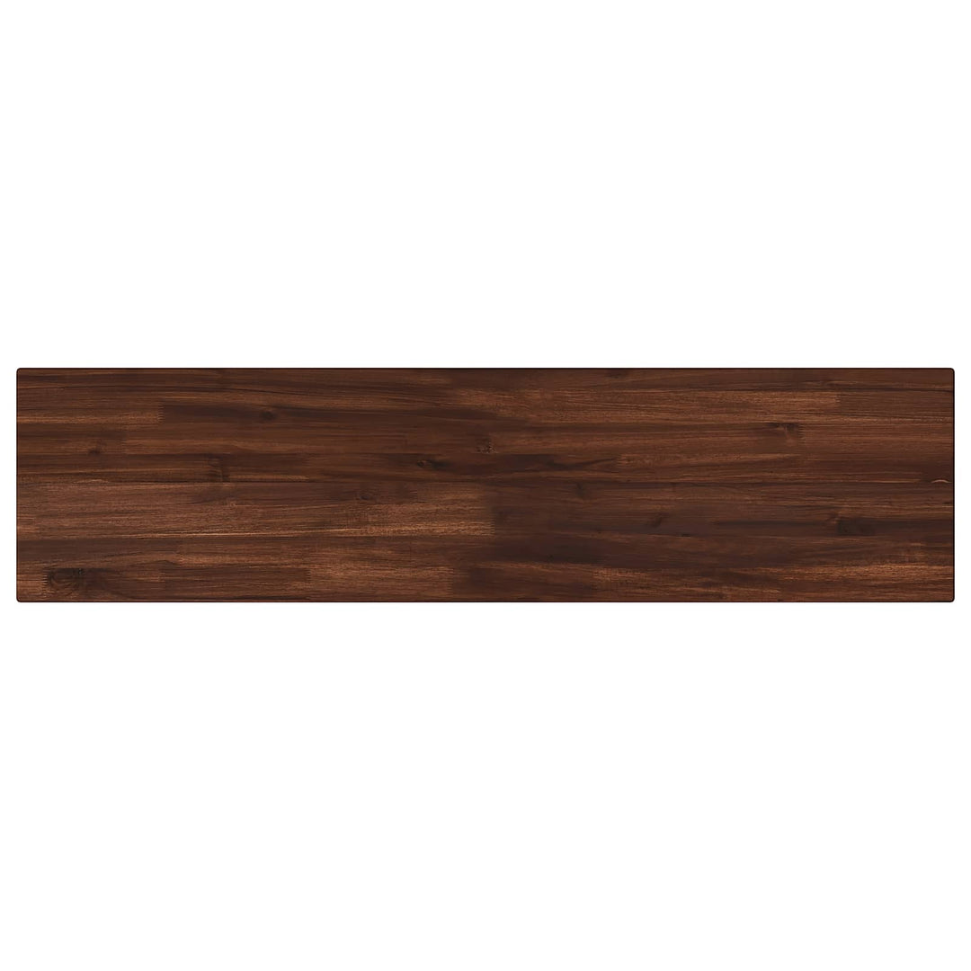 Rektangulært Bordplade 90 x 50 x 3,5 cm Rektangulær Mørk Brun
