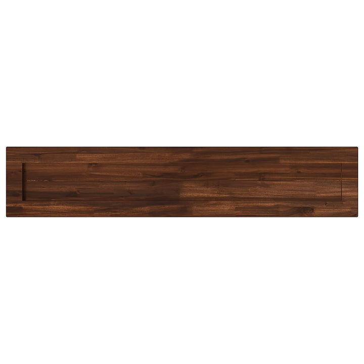 Rektangulært Bordplade 90 x 50 x 3,5 cm Rektangulær Mørk Brun