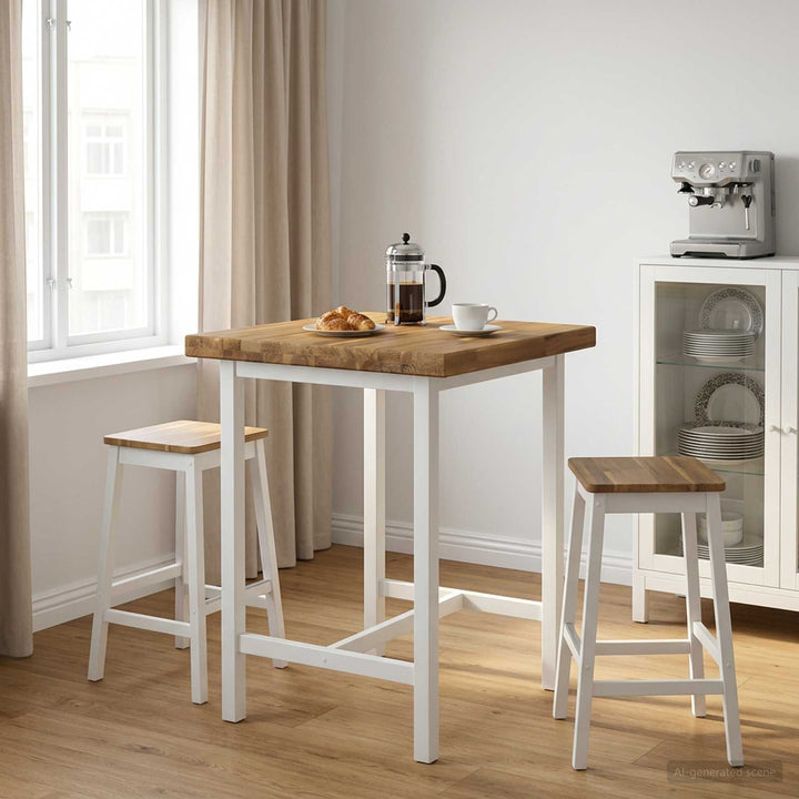 Rektangulært Bordplade 50 x 50 x 3,5 cm Firkantet Hvid