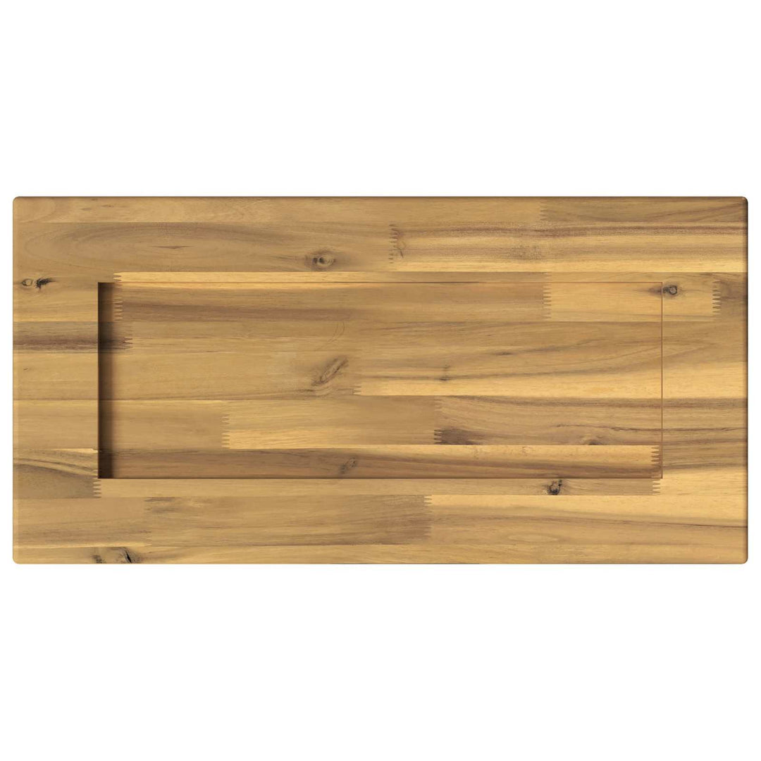 Rektangulært Bordplade 90 x 50 x 3,5 cm Rektangulær Hvid
