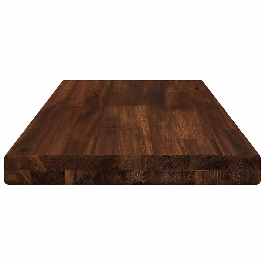 Rektangulært Bordplade 90 x 50 x 3,5 cm Rektangulær Mørk Brun