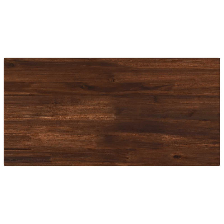 Rektangulært Bordplade 90 x 50 x 3,5 cm Rektangulær Mørk Brun