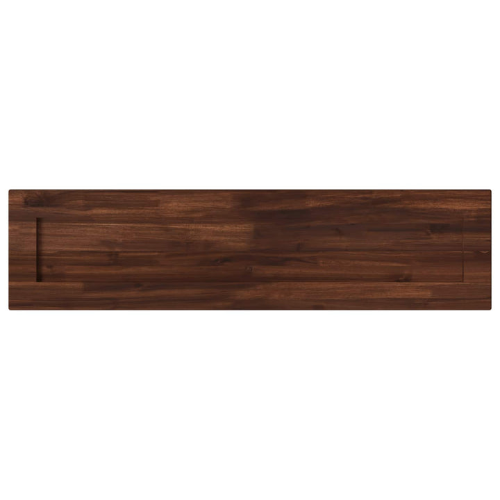 Rektangulært Bordplade 90 x 50 x 3,5 cm Rektangulær Mørk Brun