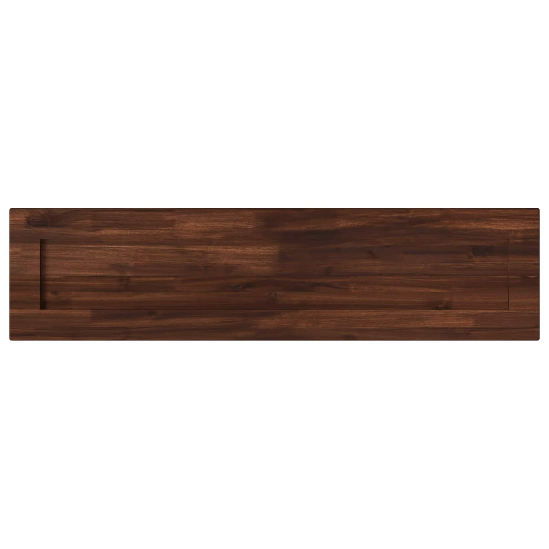 Rektangulært Bordplade 90 x 50 x 3,5 cm Rektangulær Mørk Brun
