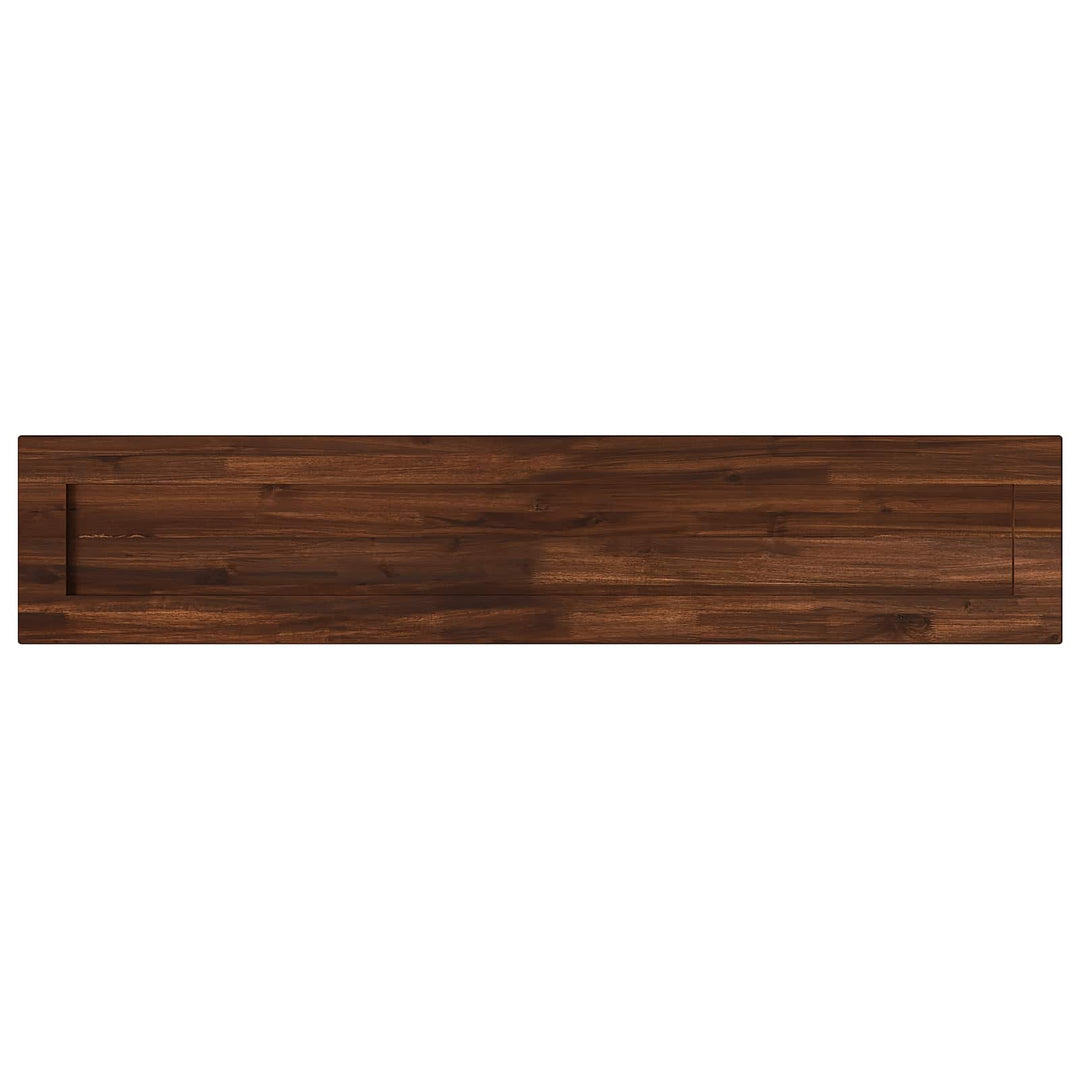 Rektangulært Bordplade 90 x 50 x 3,5 cm Rektangulær Mørk Brun