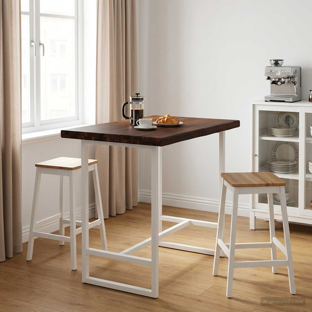 Rektangulært Bordplade 90 x 50 x 3,5 cm Rektangulær Mørk Brun