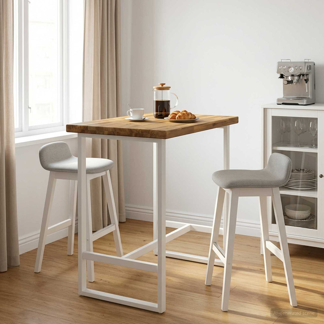 Rektangulært Bordplade 80 x 40 x 3,5 cm Rektangulær Hvid