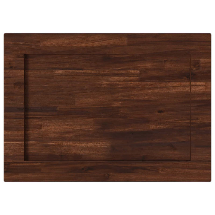 Rektangulært Bordplade 90 x 50 x 3,5 cm Rektangulær Mørk Brun