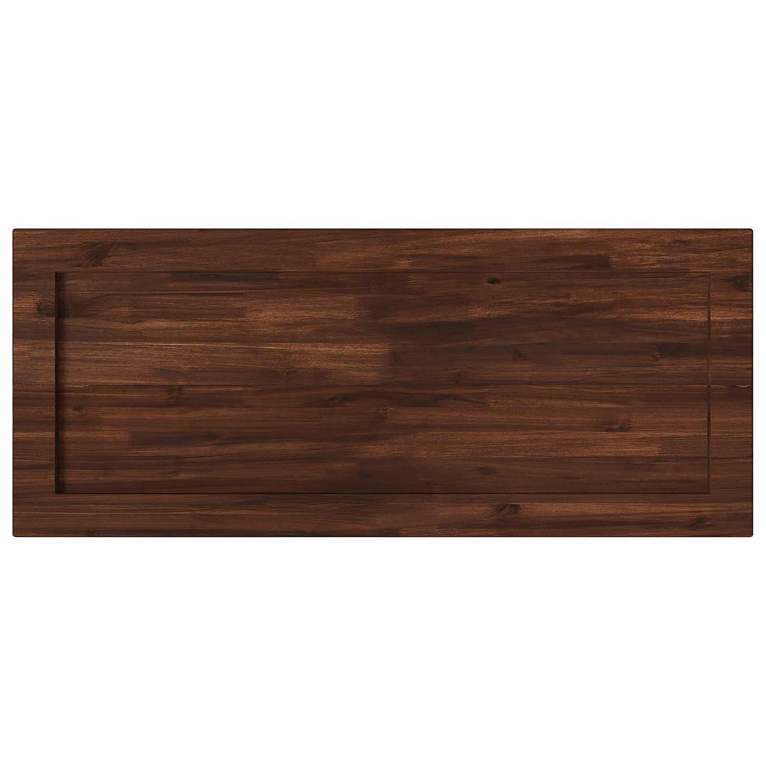 Rektangulært Bordplade 90 x 50 x 3,5 cm Rektangulær Mørk Brun