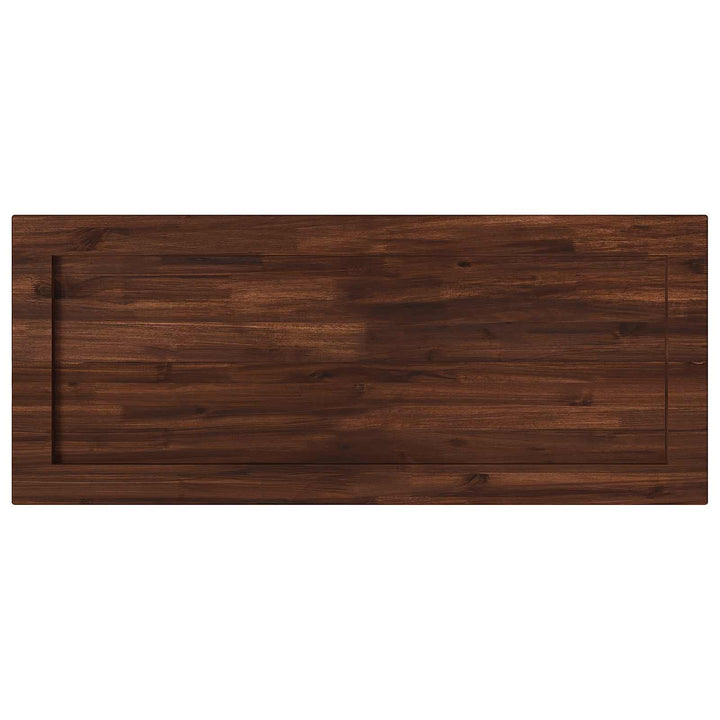 Rektangulært Bordplade 90 x 50 x 3,5 cm Rektangulær Mørk Brun