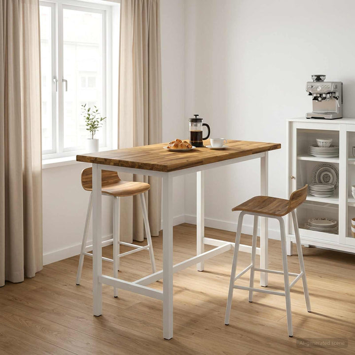 Rektangulært Bordplade 90 x 50 x 3,5 cm Rektangulær Hvid