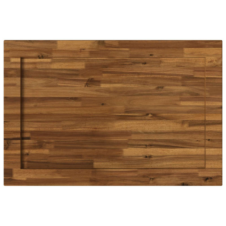 Rektangulært Bordplade 90 x 50 x 3,5 cm Rektangulær Naturfarvet