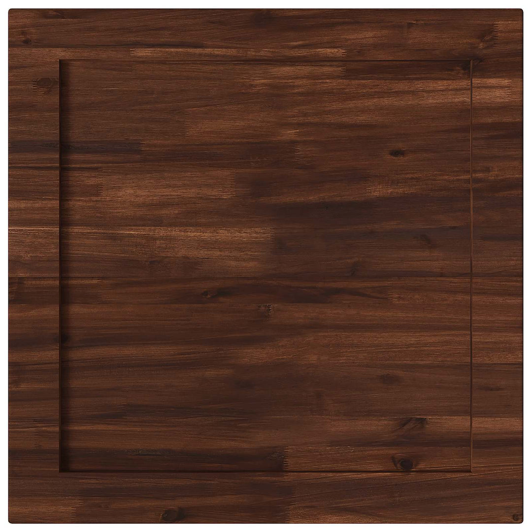 Rektangulært Bordplade 70 x 70 x 3,5 cm Firkantet Mørk Brun