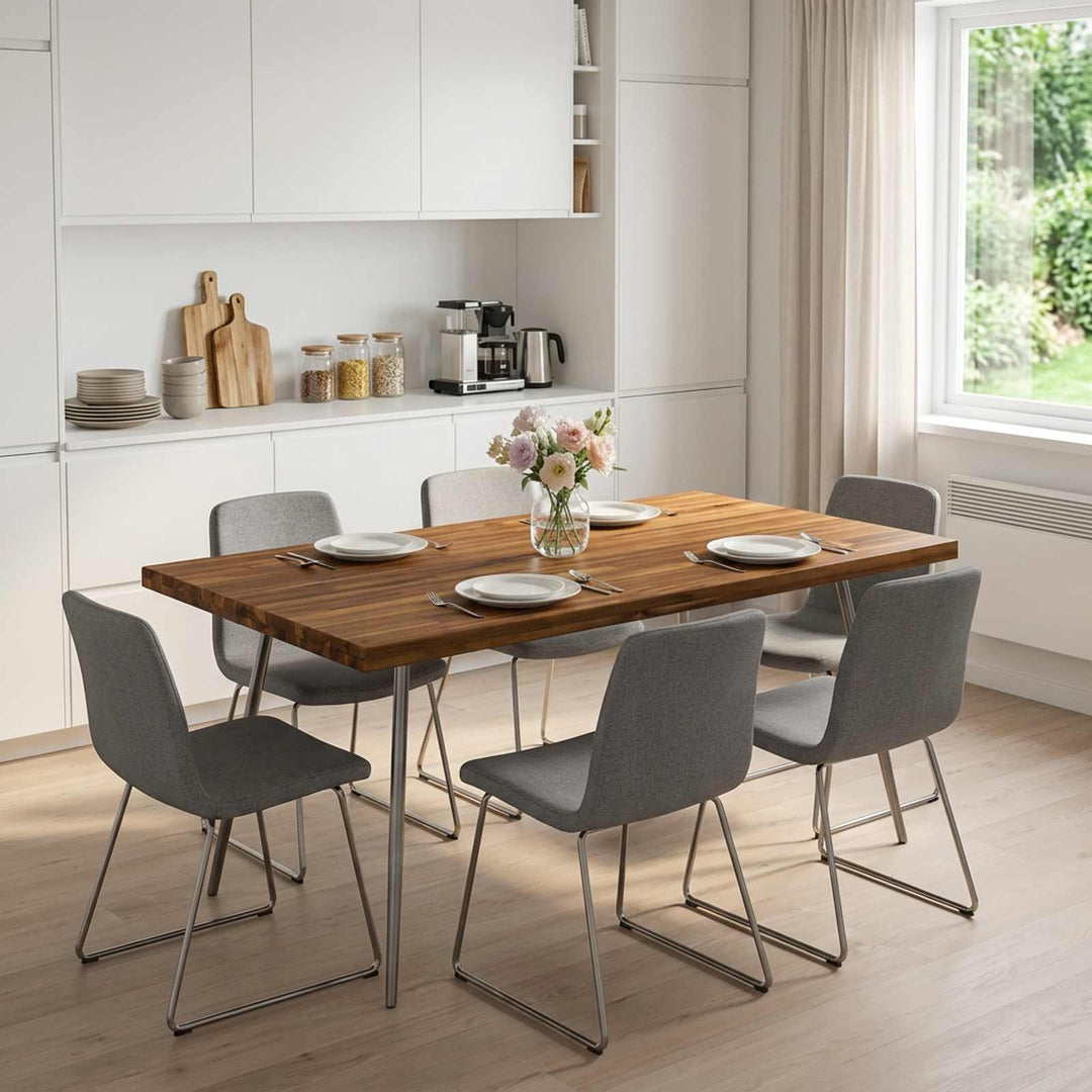 Rektangulært Bordplade 120 x 70 x 3,2 cm Rektangulær