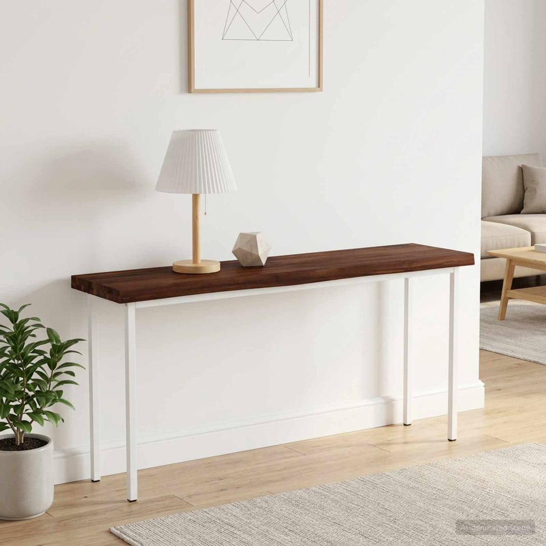 Rektangulært Bordplade 90 x 50 x 3,5 cm Rektangulær Mørk Brun