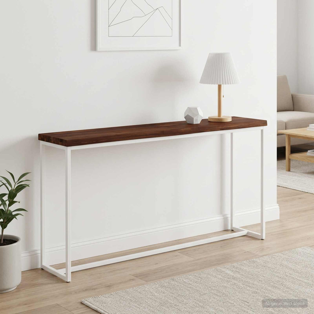 Rektangulært Bordplade 90 x 50 x 3,5 cm Rektangulær Mørk Brun