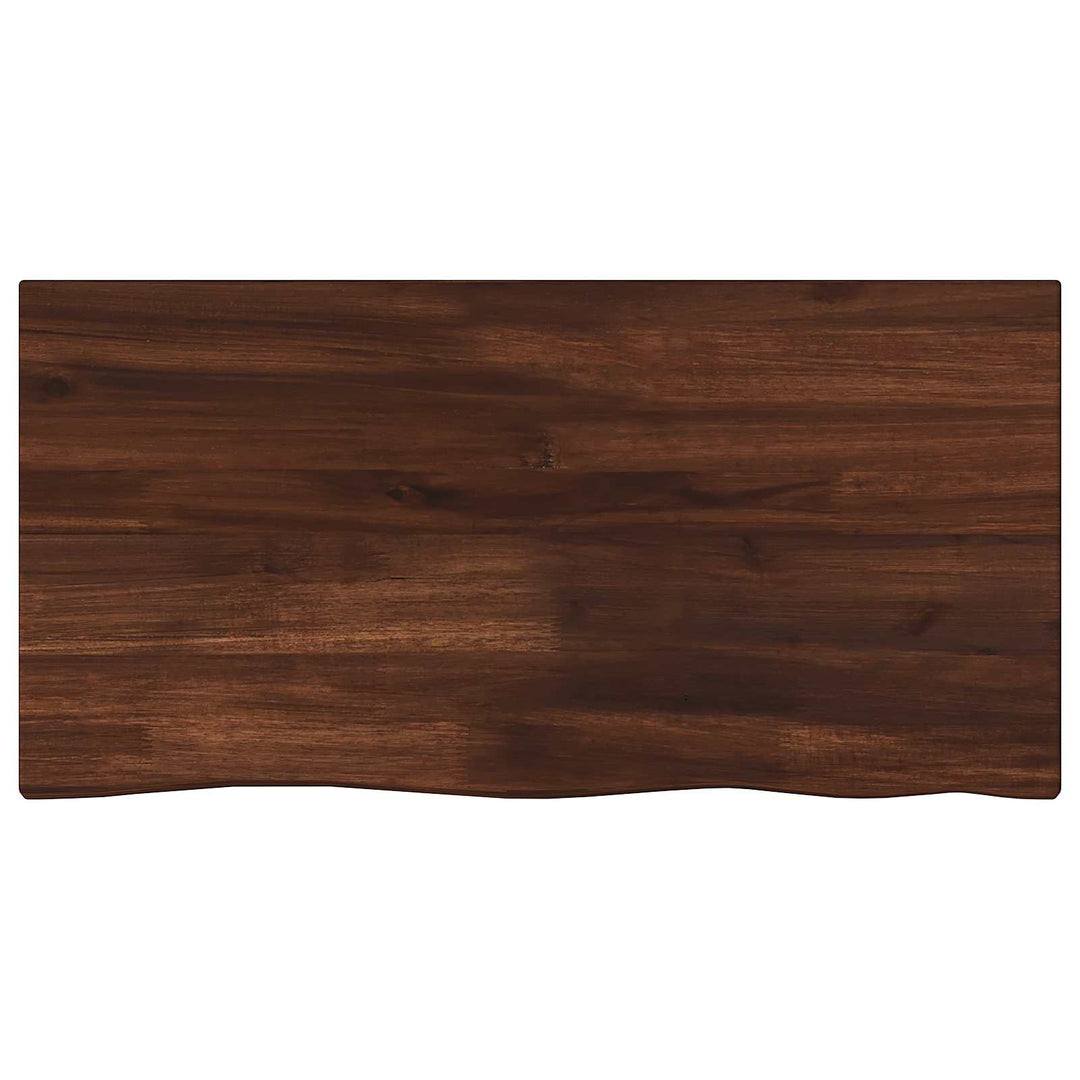 Rektangulært Bordplade 90 x 50 x 3,5 cm Rektangulær Mørk Brun