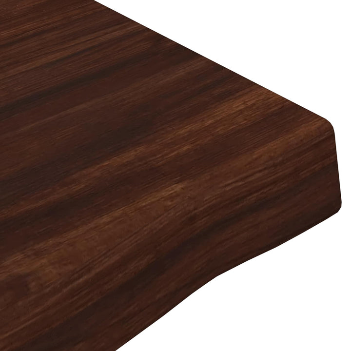 Rektangulært Bordplade 90 x 50 x 3,5 cm Rektangulær Mørk Brun