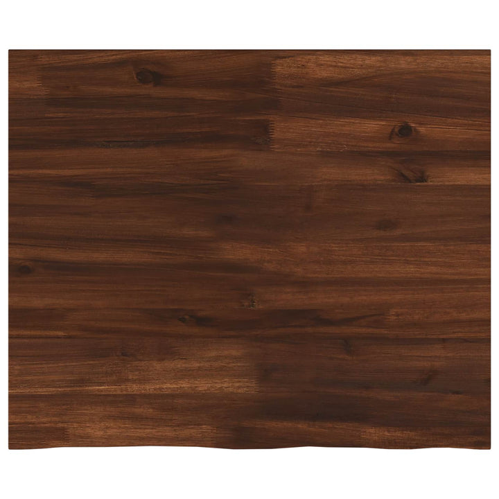 Rektangulært Bordplade 90 x 50 x 3,5 cm Rektangulær Mørk Brun