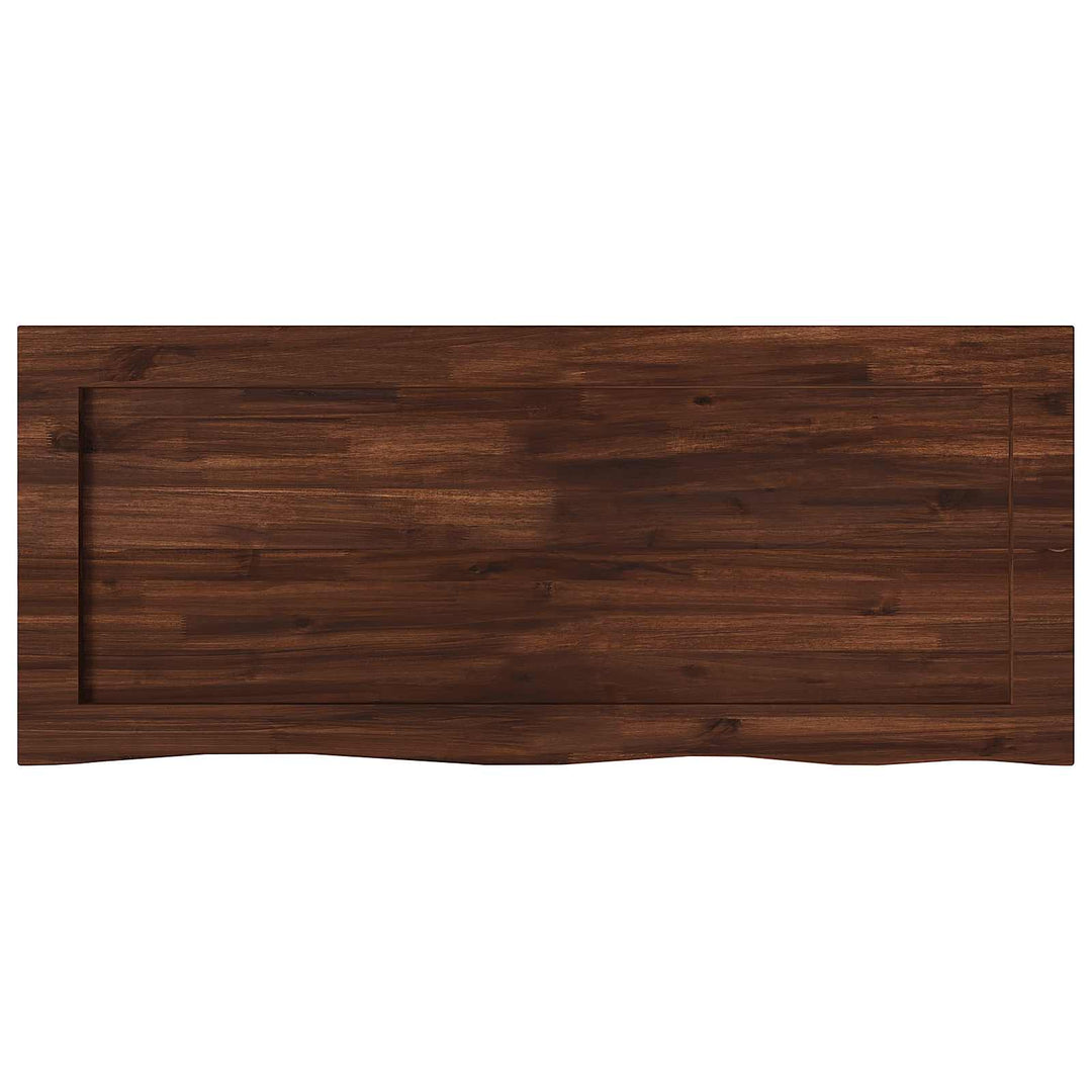 Rektangulært Bordplade 90 x 50 x 3,5 cm Rektangulær Mørk Brun