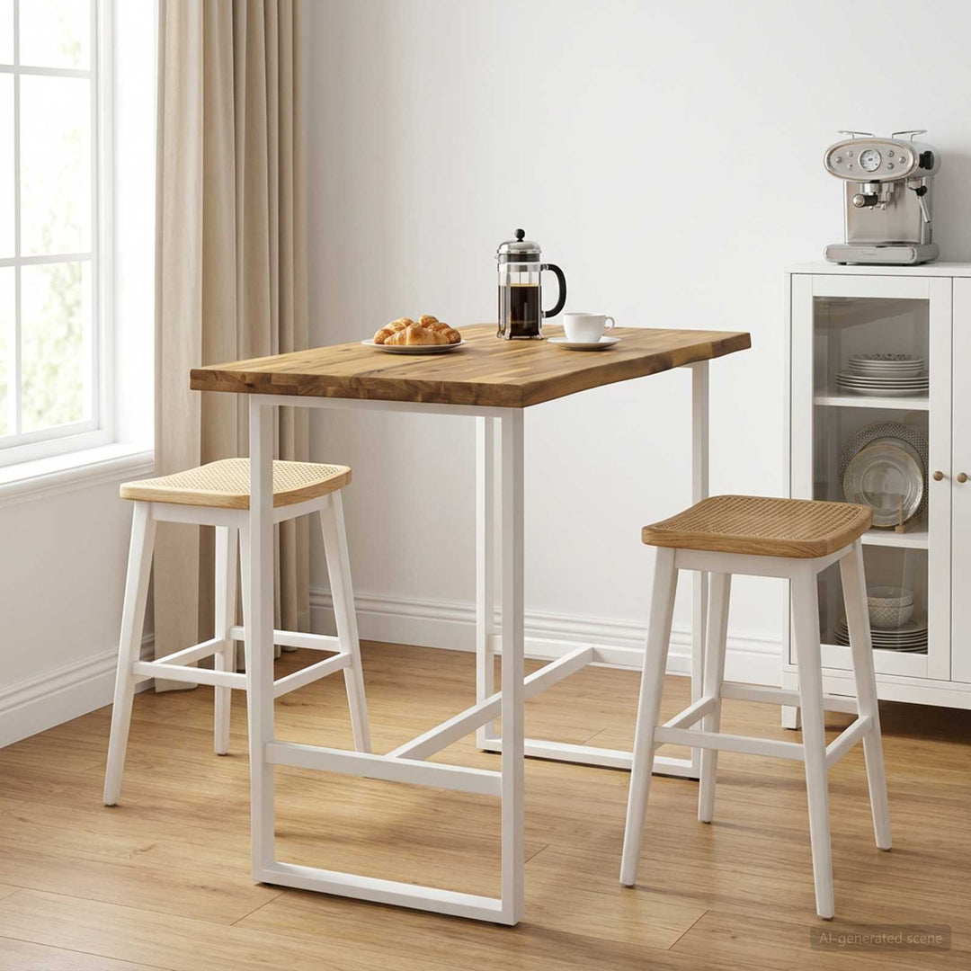 Rektangulært Bordplade 90 x 50 x 3,5 cm Rektangulær Hvid