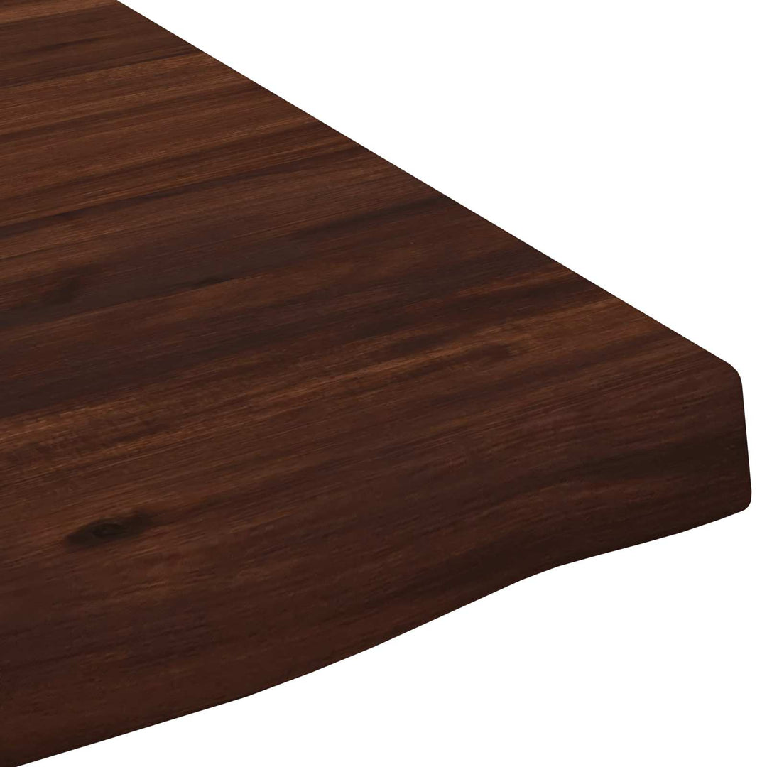 Rektangulært Bordplade 90 x 50 x 3,5 cm Rektangulær Mørk Brun