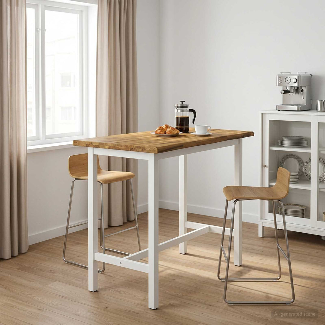 Rektangulært Bordplade 90 x 50 x 3,5 cm Rektangulær Hvid