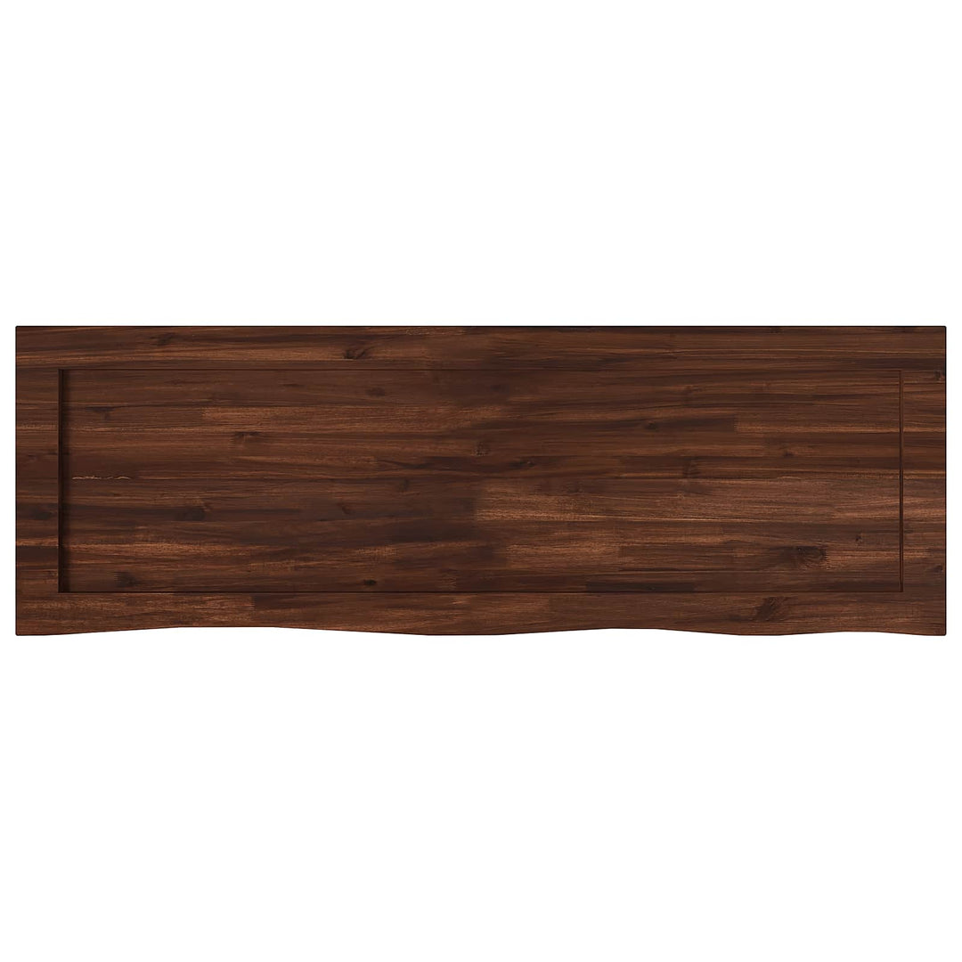 Rektangulært Bordplade 90 x 50 x 3,5 cm Rektangulær Mørk Brun