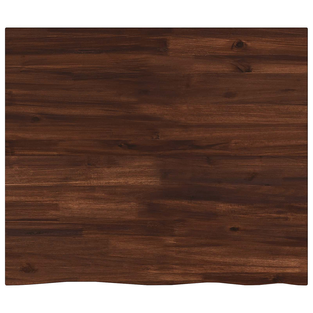 Rektangulært Bordplade 90 x 50 x 3,5 cm Rektangulær Mørk Brun