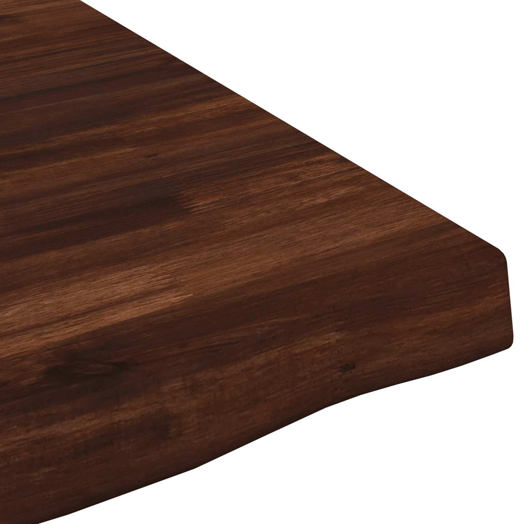 Rektangulært Bordplade 90 x 50 x 3,5 cm Rektangulær Mørk Brun