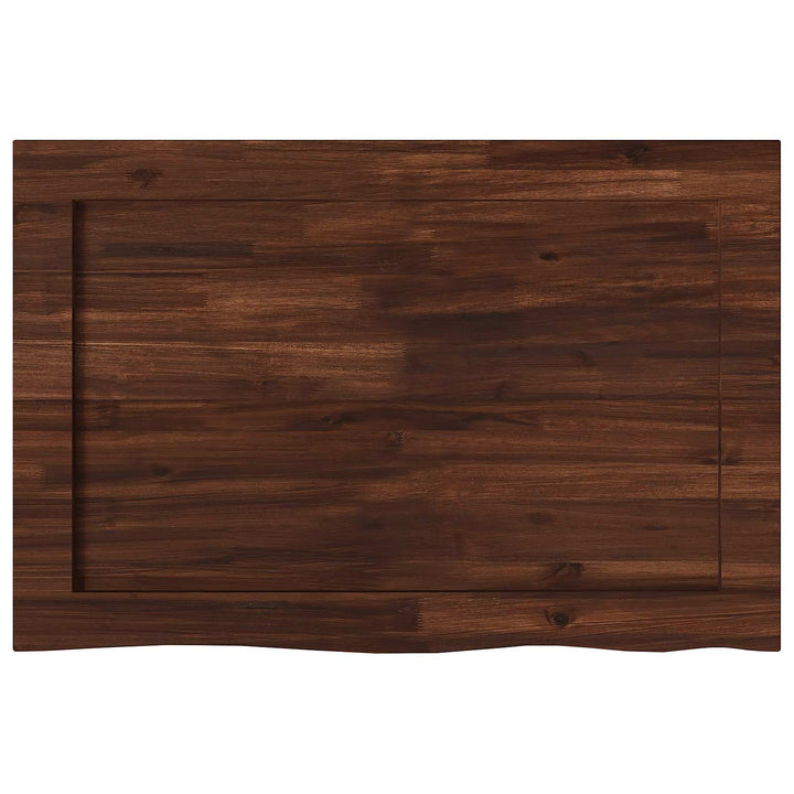 Rektangulært Bordplade 90 x 50 x 3,5 cm Rektangulær Mørk Brun