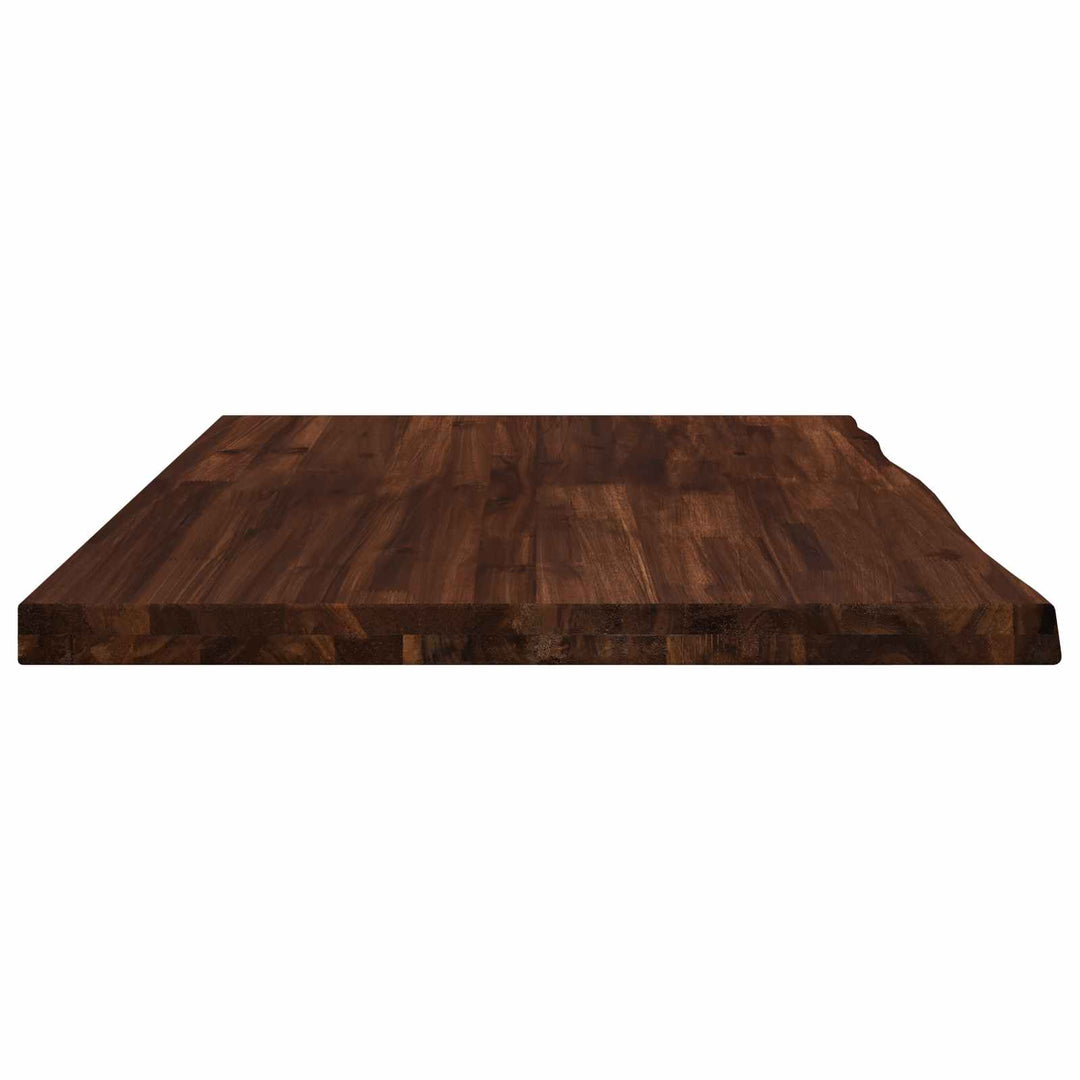 Rektangulært Bordplade 90 x 50 x 3,5 cm Rektangulær Mørk Brun