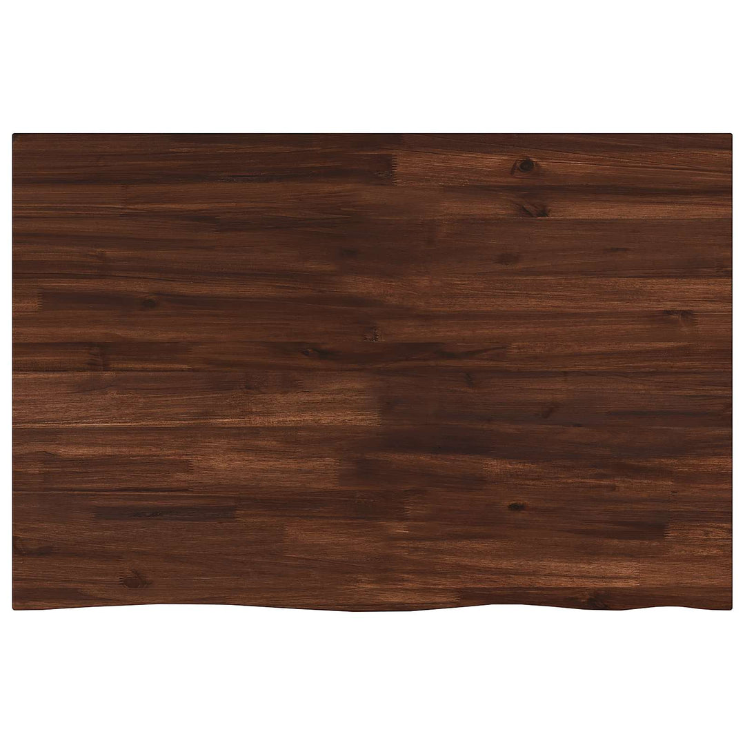 Rektangulært Bordplade 90 x 50 x 3,5 cm Rektangulær Mørk Brun