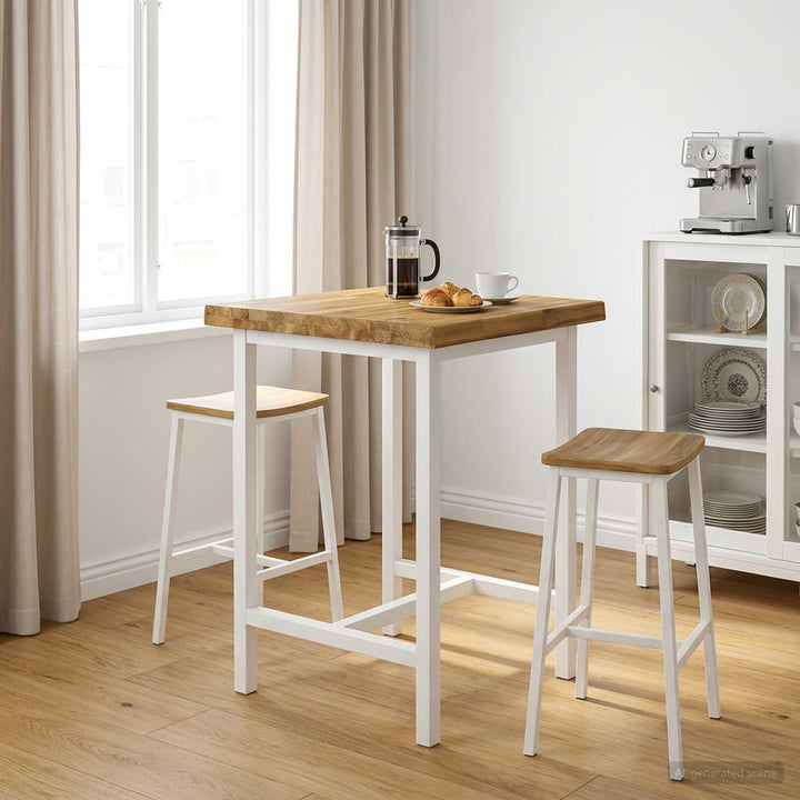 Rektangulært Bordplade 50 x 50 x 3,5 cm Firkantet Hvid
