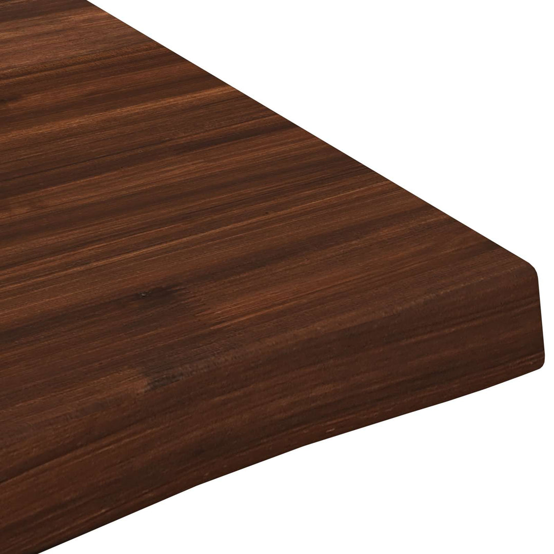 Rektangulært Bordplade 90 x 50 x 3,5 cm Rektangulær Mørk Brun