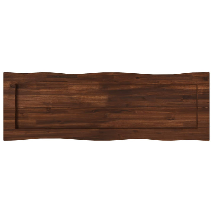 Rektangulært Bordplade 90 x 50 x 3,5 cm Rektangulær Mørk Brun